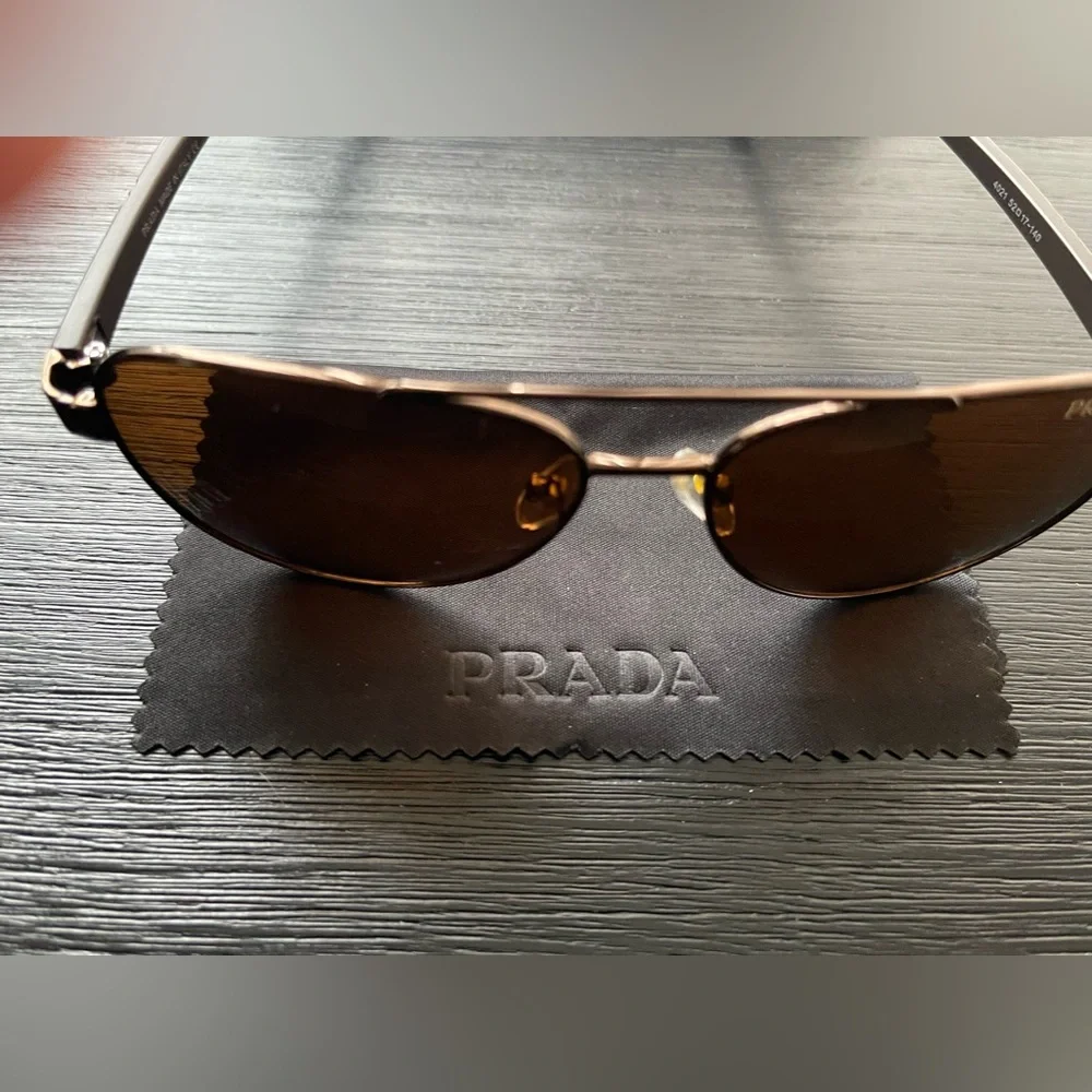 Prada Dark Brown Aviator Sunglasses